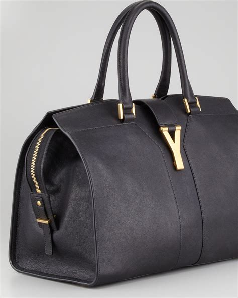 black ysl tote bag|saint laurent tote bag black.